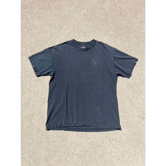 Sketchy Tank Original Shirt Men Sz Large Black Black Printed Cotton Graphic Tee - Picture 1 of 6